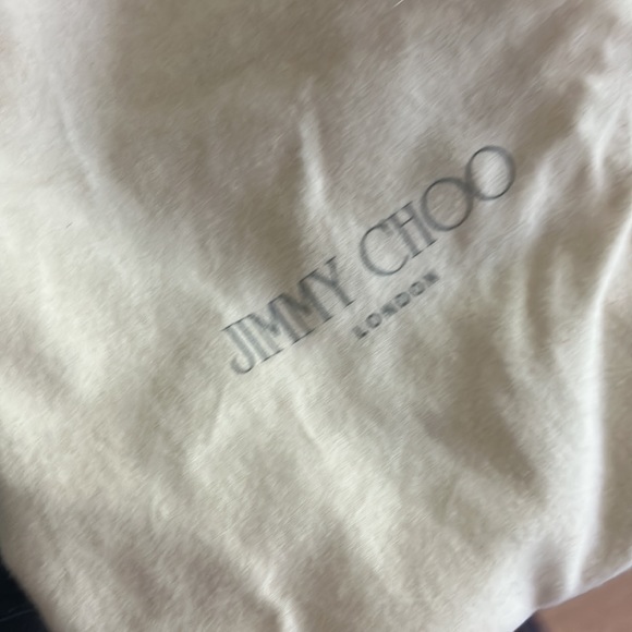 Jimmy Choo black high heel gladiator style with gold bands size 39 1/2 New - Picture 11 of 11